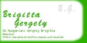 brigitta gergely business card